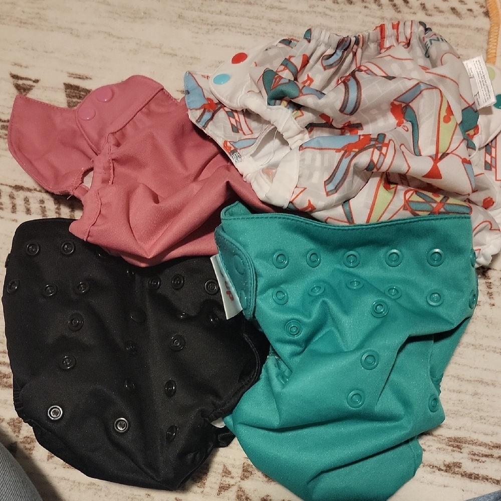 Bundle Of 4 Cloth Diaper Covers